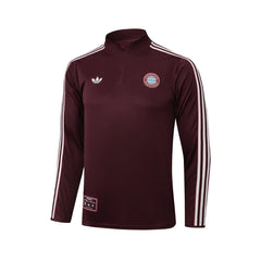 Bayern White/Burgundy Tracksuit - back view