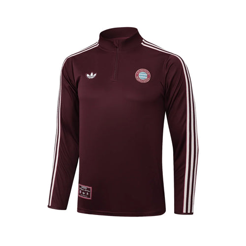 Bayern White/Burgundy Tracksuit - image 2
