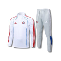 Bayern White/Red Tracksuit - front view