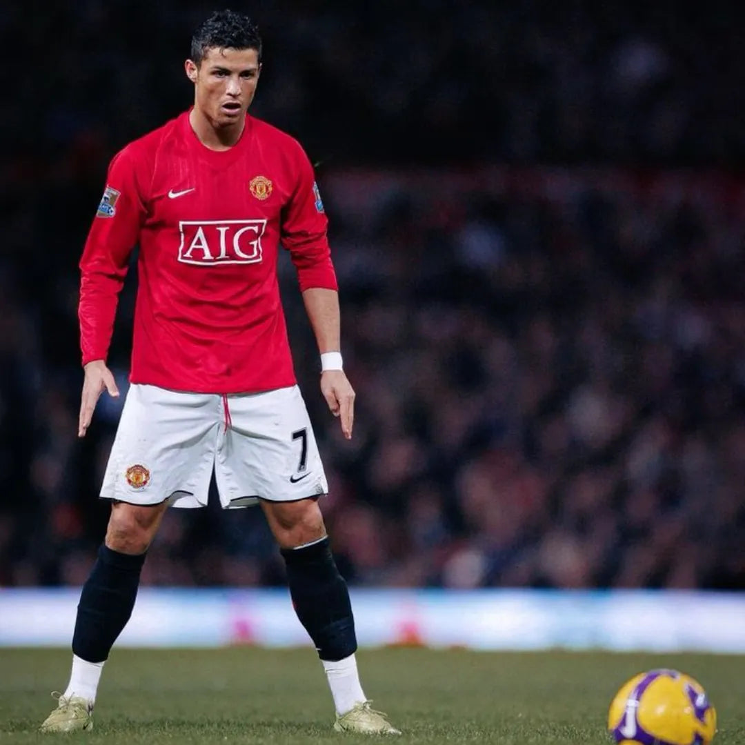 Manchester United 07/08 Long Sleeve - Home - back view