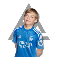 Real Madrid Goalkeeper 25/26 Blue - Kids - back view