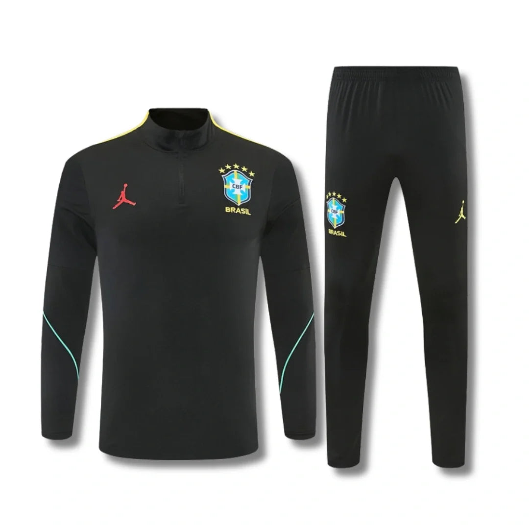 Brazil Black Tracksuit 26/27 - front view
