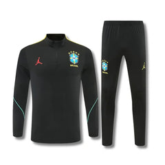 Brazil Black Tracksuit 26/27 - front view