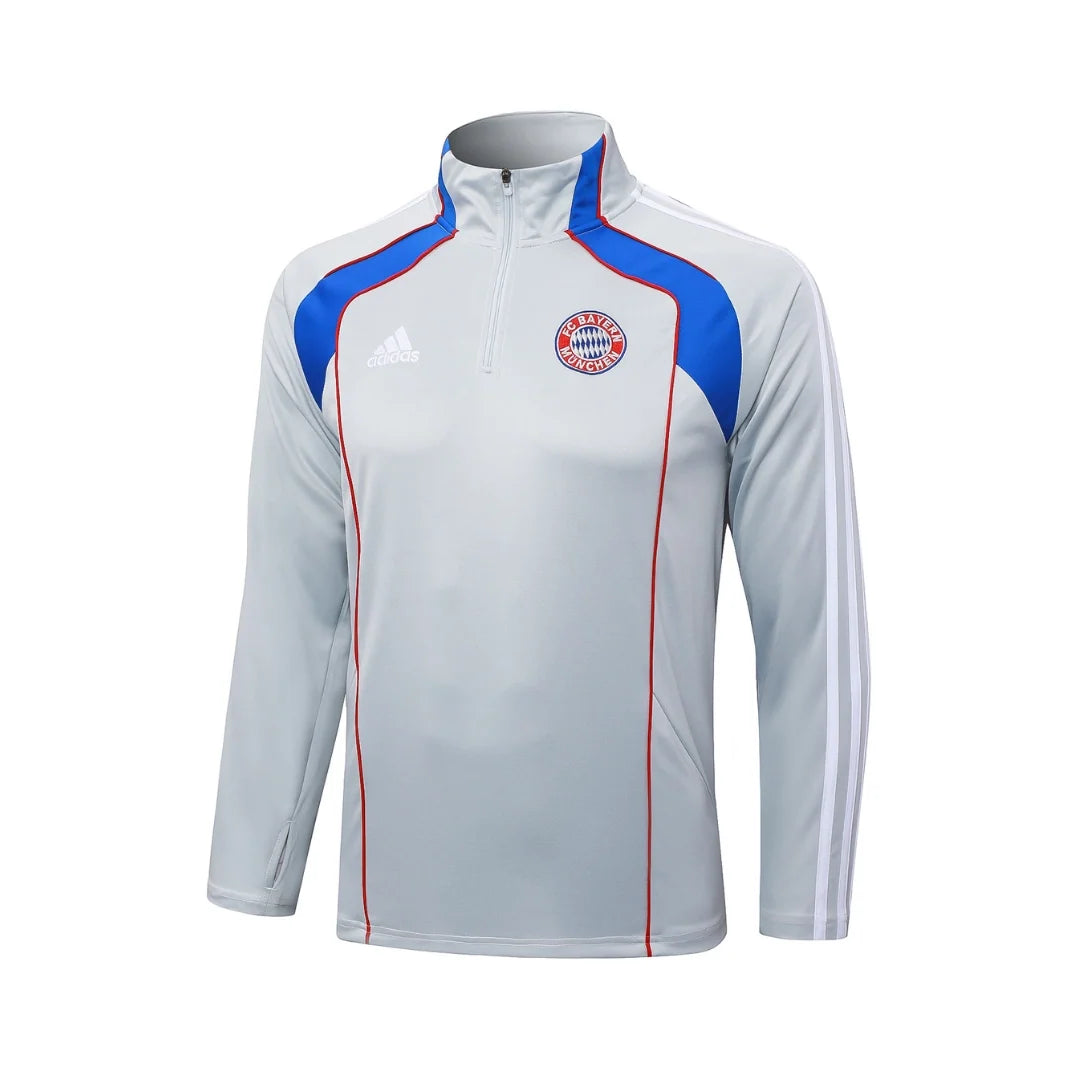 Bayern White/Blue Tracksuit - back view