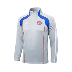 Bayern White/Blue Tracksuit - back view