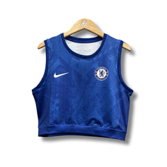 Chelsea Women 25/26 Crop Top - Home - front view