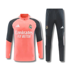 Real Madrid Peach/Grey Tracksuit 26/27 - front view