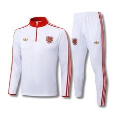 Bayern White/Red Special Tracksuit - front view