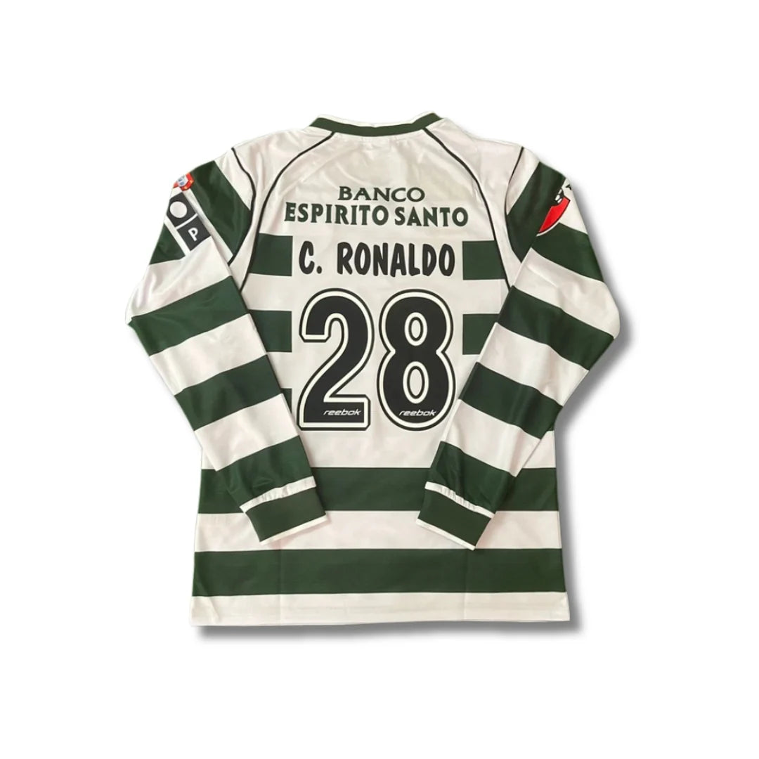 Sporting CP 2003/04 Long Sleeve - Home - back view