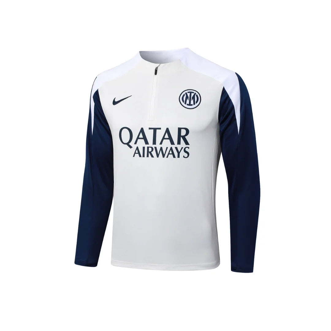 Inter Milan White/Navy Tracksuit - back view