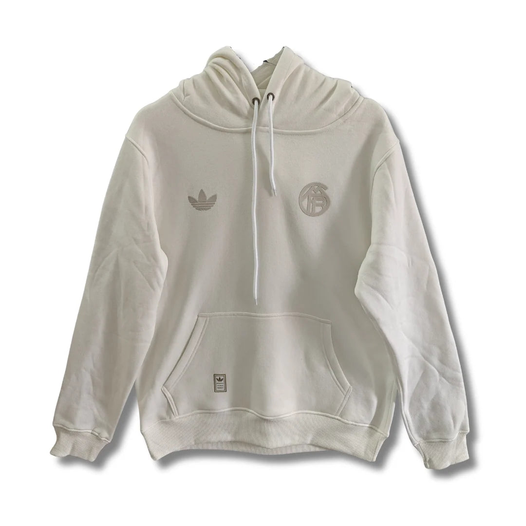 Bayern Munich White Hoodie - front view