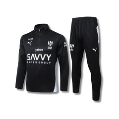 Al Hilal Black Tracksuit - front view