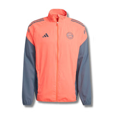 Bayern Orange/Grey Windbreaker - front view
