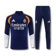 Real Madrid Blue Tracksuit 26/27 - front view