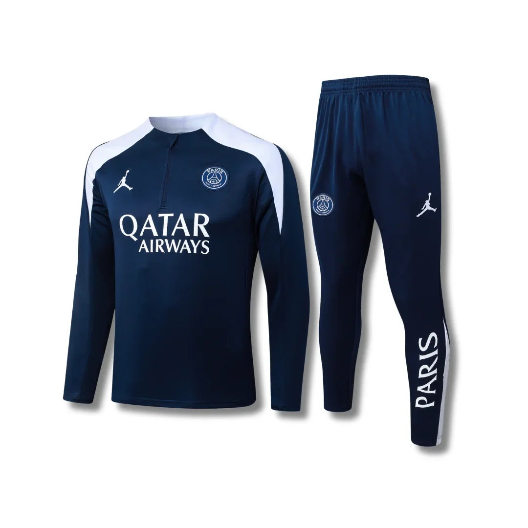 PSG Navy/White Tracksuit - front view