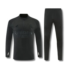 Real Madrid Blackout Tracksuit 26/27 - front view