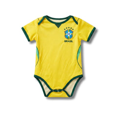 Brazil Yellow 2026 - Baby Bodysuit - front view