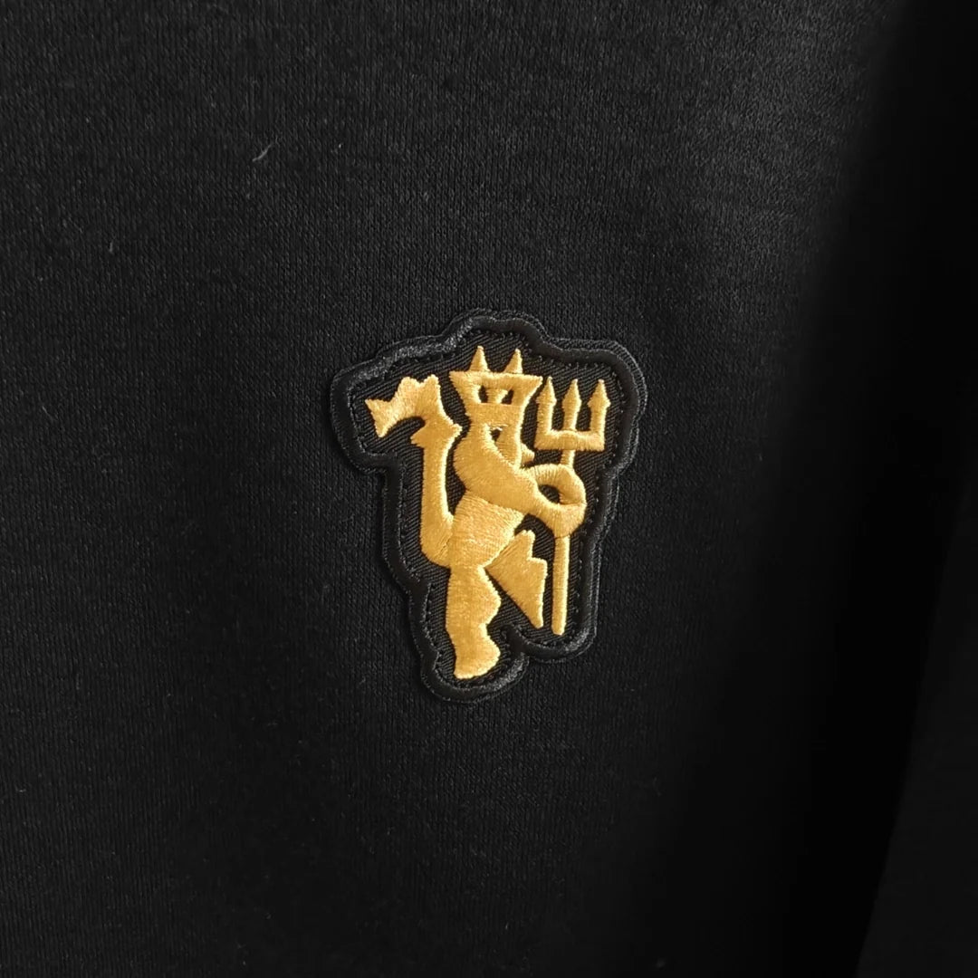 Manchester United Black Hoodie - back view