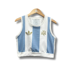 Argentina Women 25/26 Crop Top - Home - front view