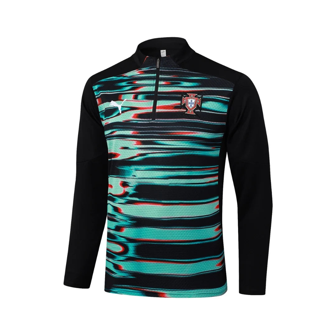 Portugal Black/Multicolor Tracksuit - back view