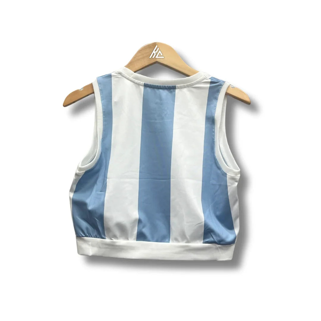 Argentina Women 25/26 Crop Top - Home - back view