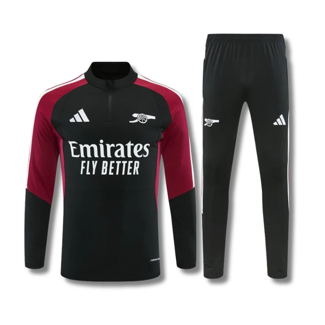 Arsenal Black/Red Tracksuit 26/27 - front view