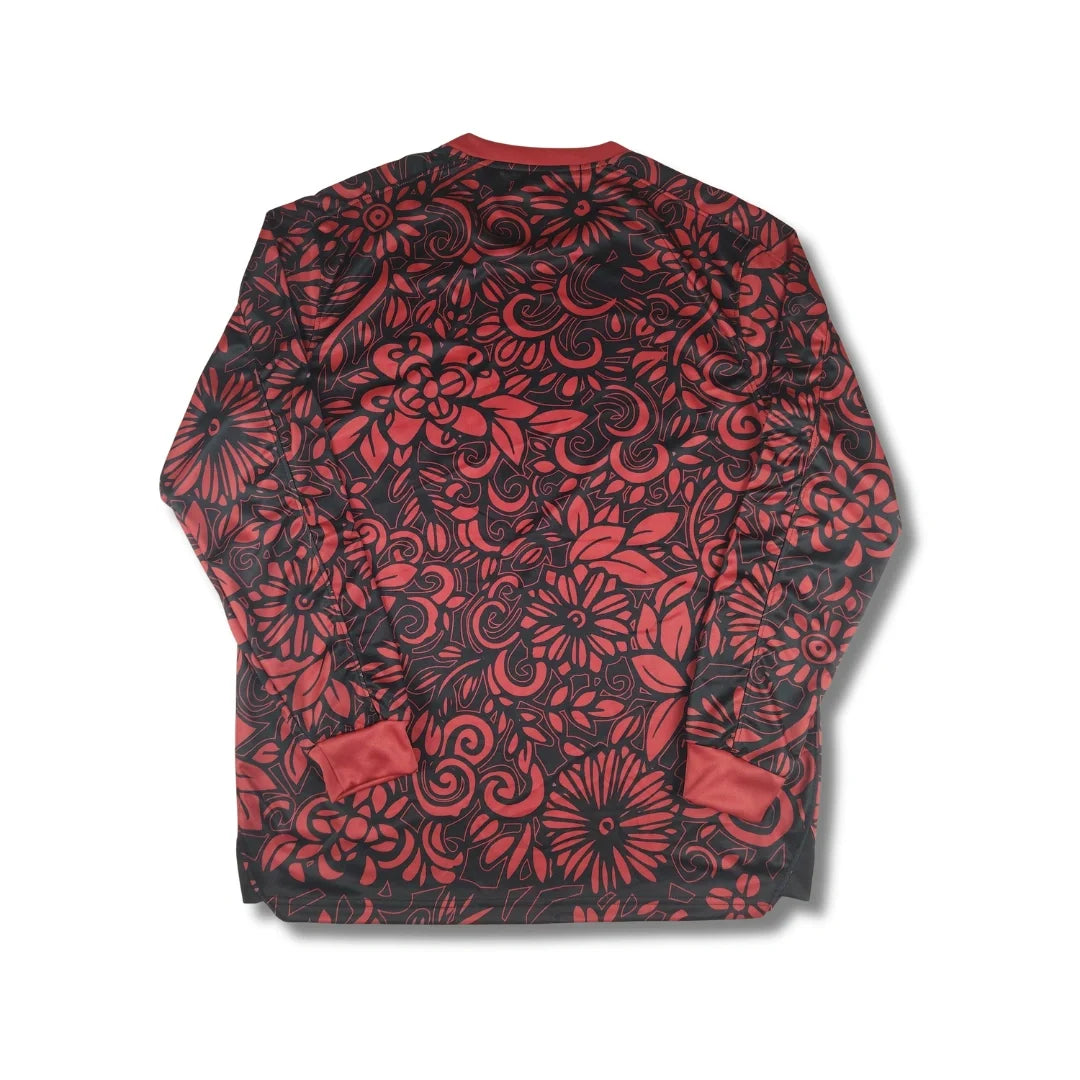 Palestine Red Floral Long Sleeve - Exclusive (English) - back view