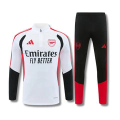Arsenal White Tracksuit 26/27 - front view