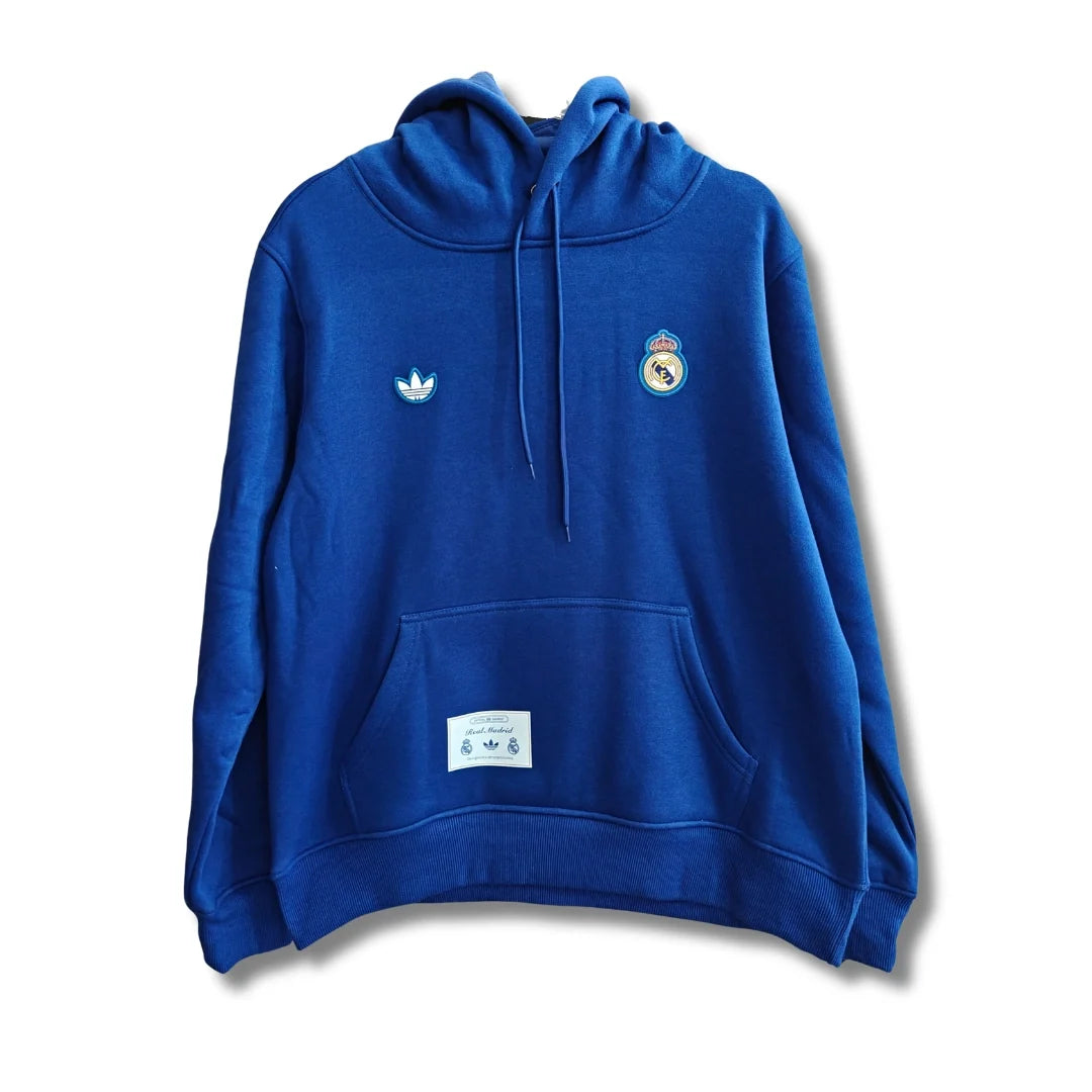 Real Madrid Blue Hoodie - front view
