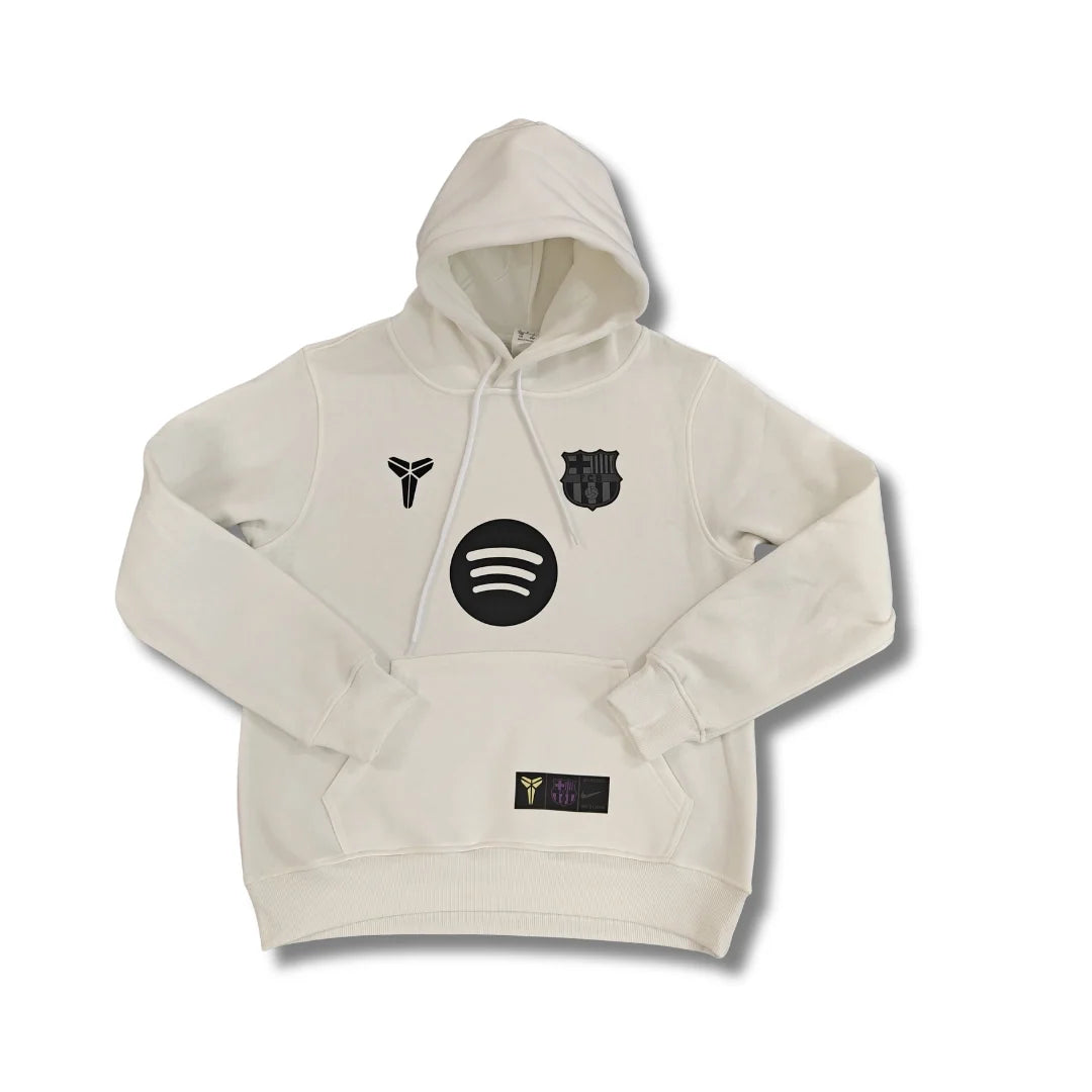 Barcelona x Kobe Cream Hoodie - front view