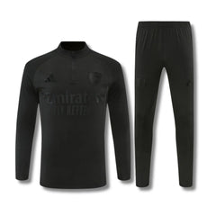 Arsenal Black Tracksuit 26/27 - front view