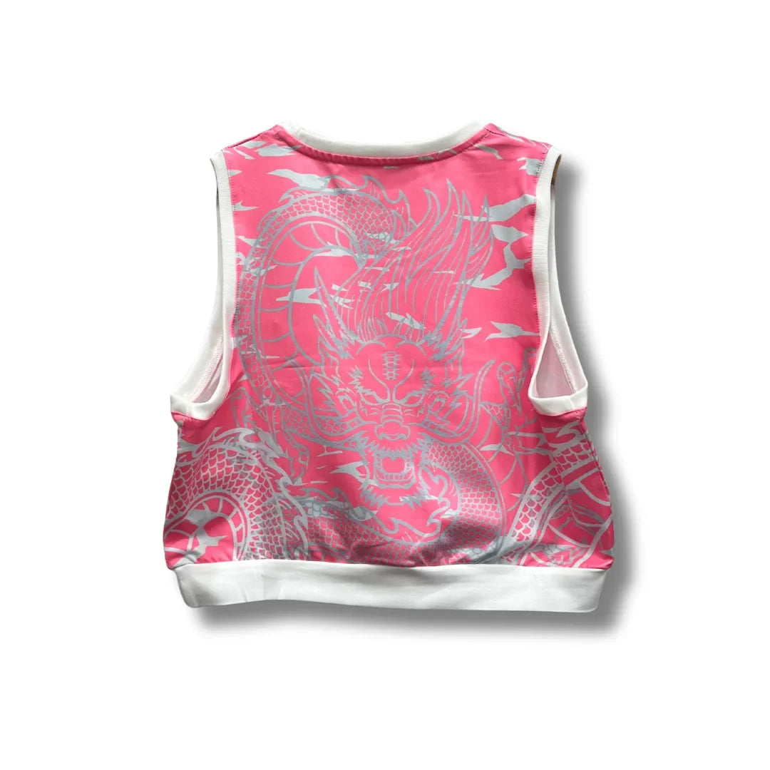 Real Madrid Pink Dragon Women 25/26 Crop Top - Special - back view