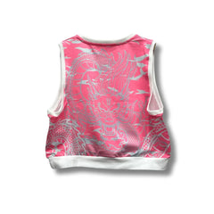 Real Madrid Pink Dragon Women 25/26 Crop Top - Special - back view