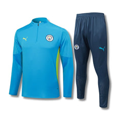 Manchester City Blue Tracksuit - front view