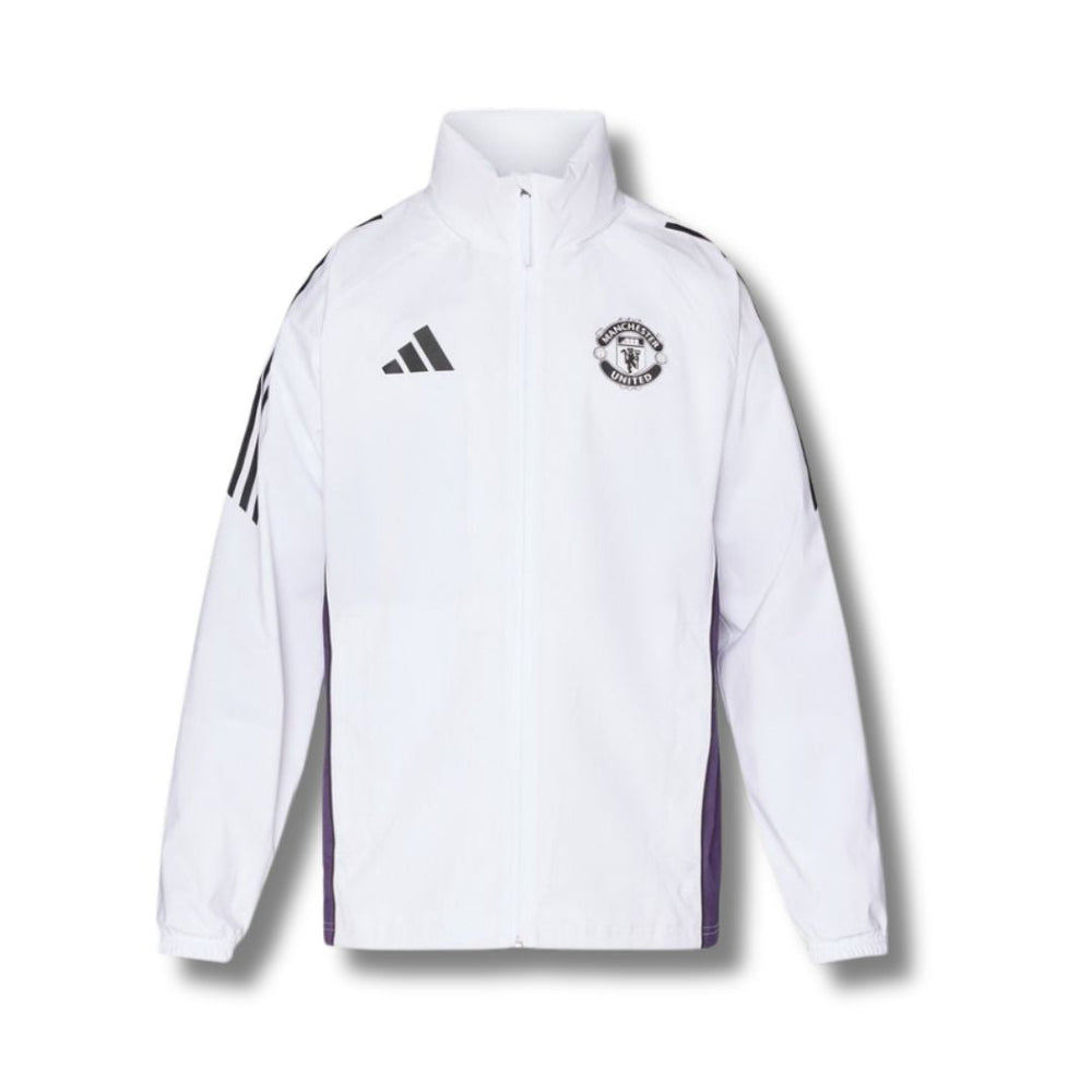 Manchester United White Windbreaker