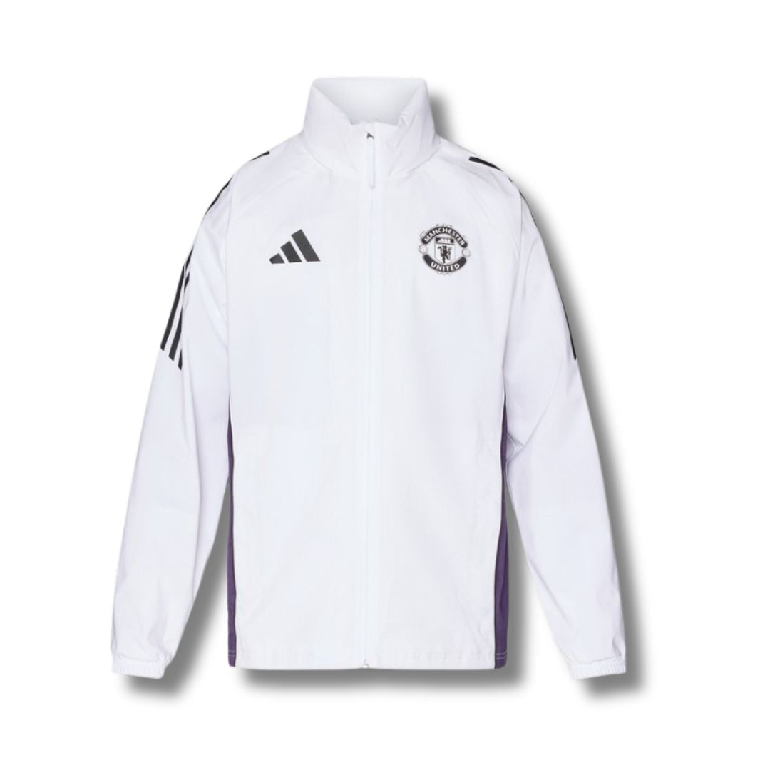 Manchester United White Windbreaker - front view