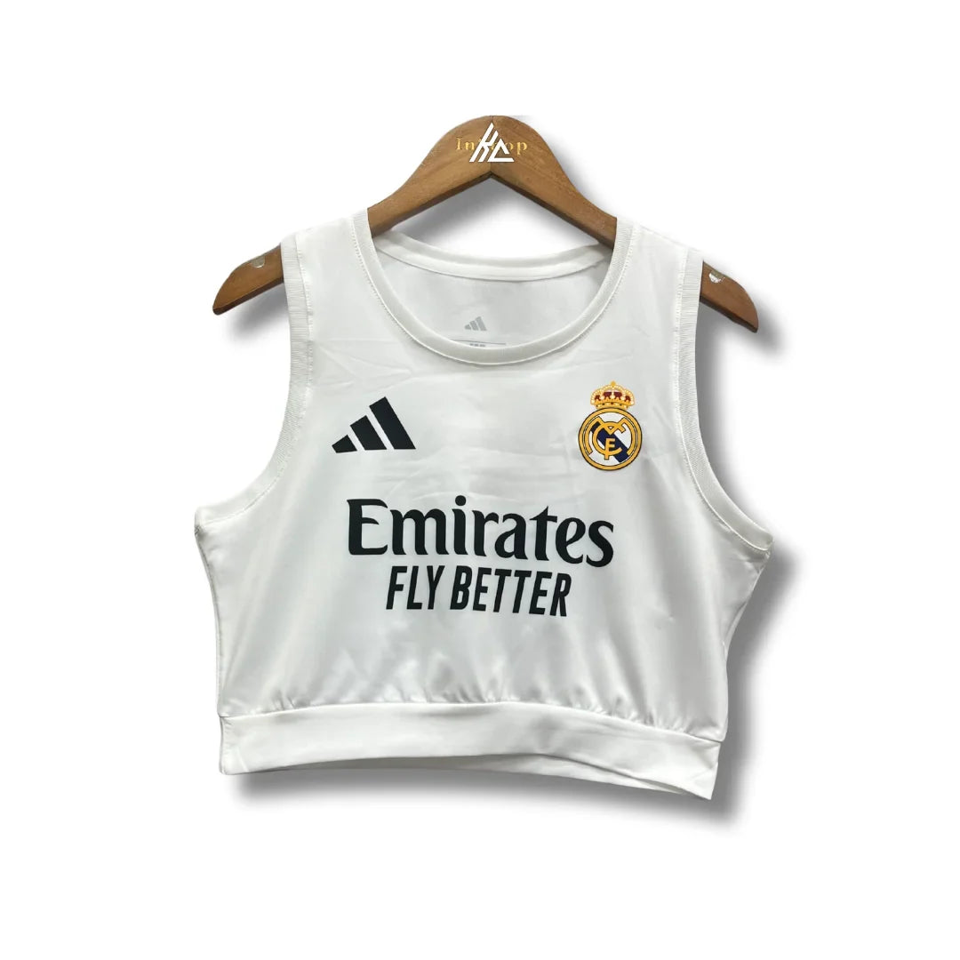 Real Madrid Women 25/26 Crop Top - Home - front view