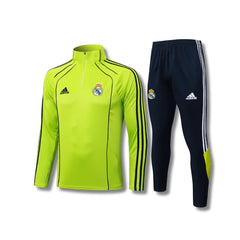 Real Madrid Yellow/Black Tracksuit - front view