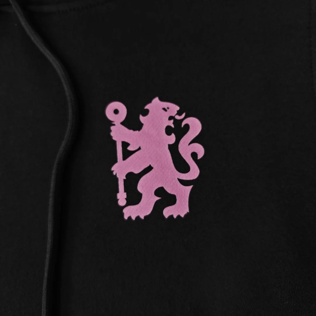 Chelsea Black/Pink Hoodie - back view