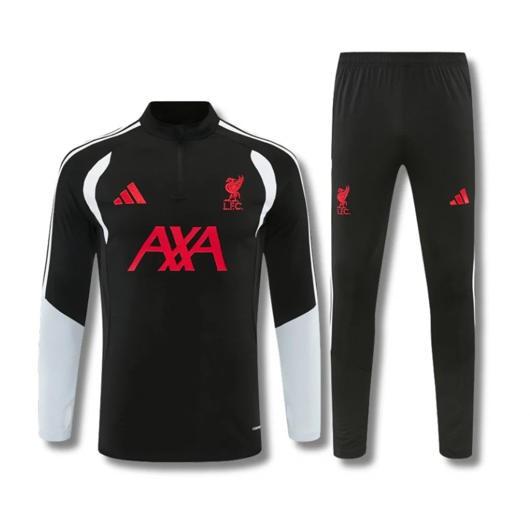Liverpool Black Tracksuit 26/27 - front view
