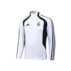 Real Madrid White/Black Tracksuit - back view
