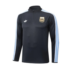 Argentina Black/Blue Tracksuit - back view