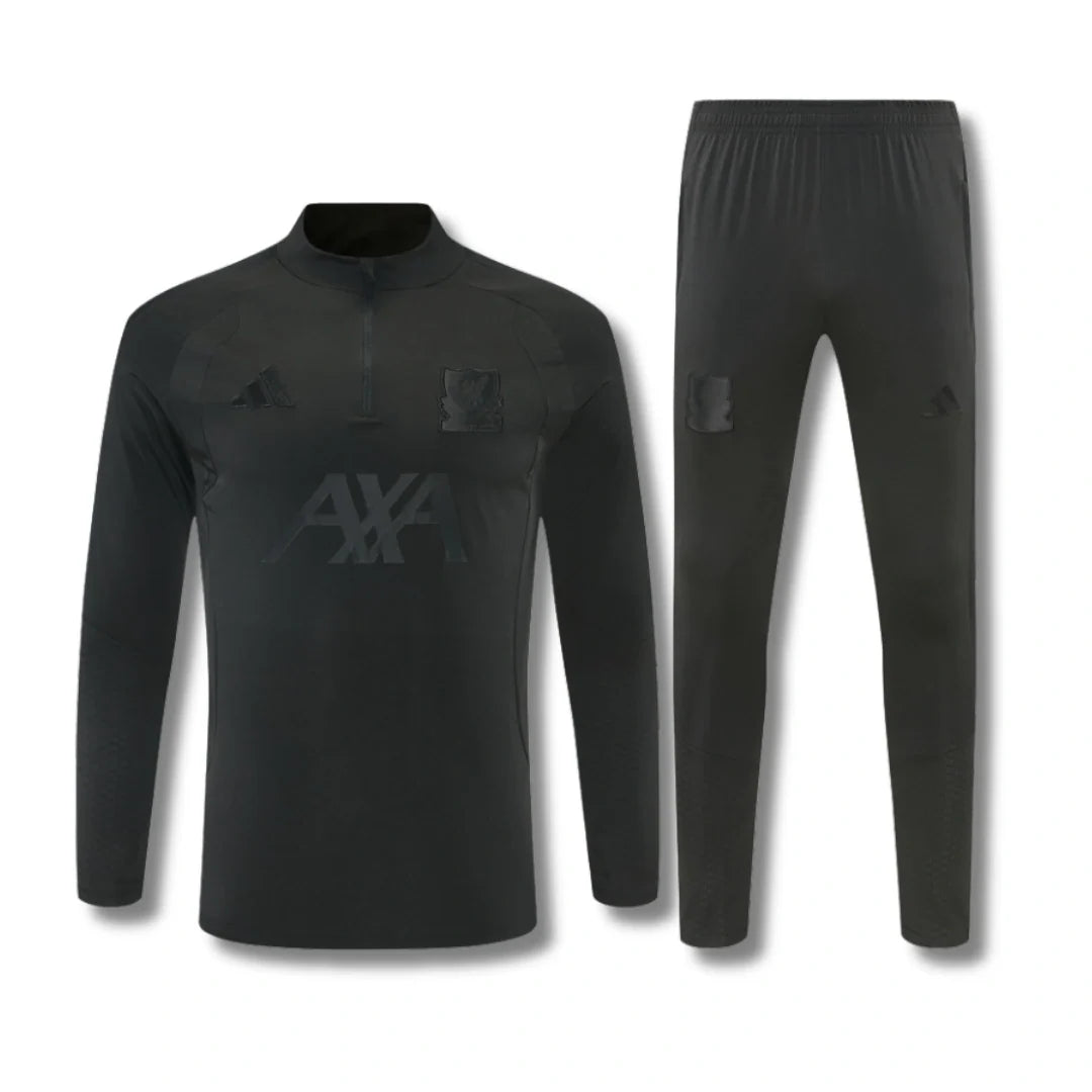 Liverpool Black Tracksuit 26/27 - front view