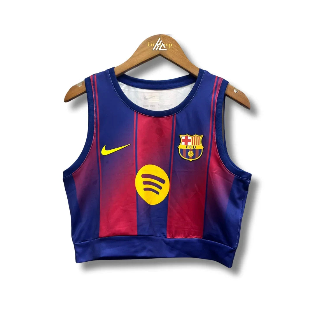 Barcelona Women 25/26 Crop Top - Home - front view
