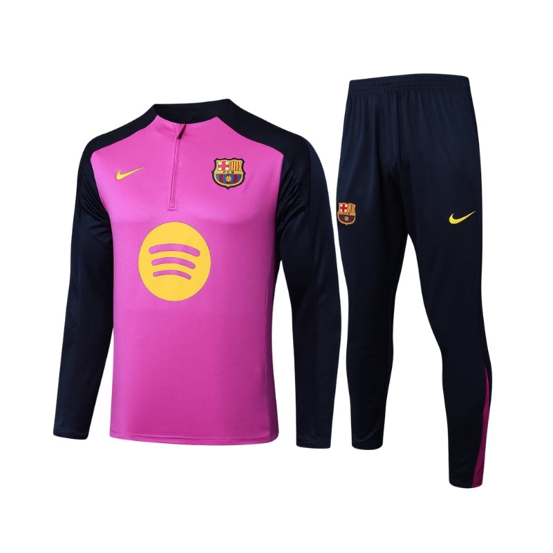 FC Barcelona 25/26 Kids Tracksuit - Quarter Zip