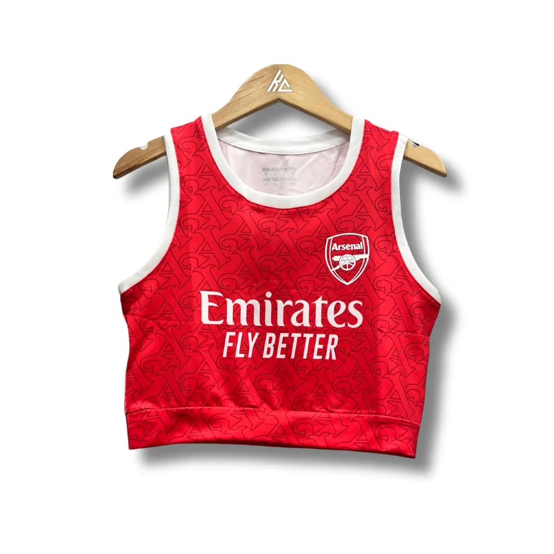 Arsenal Women 25/26 Crop Top - Home - front view