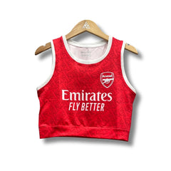 Arsenal Women 25/26 Crop Top - Home - front view
