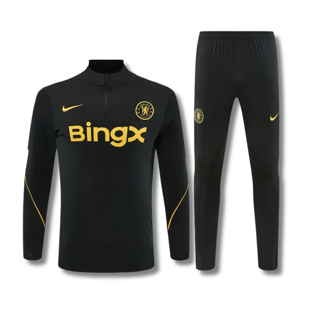 Chelsea Black Tracksuit 26/27 - front view