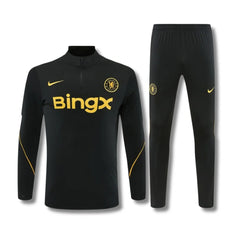 Chelsea Black Tracksuit 26/27 - front view