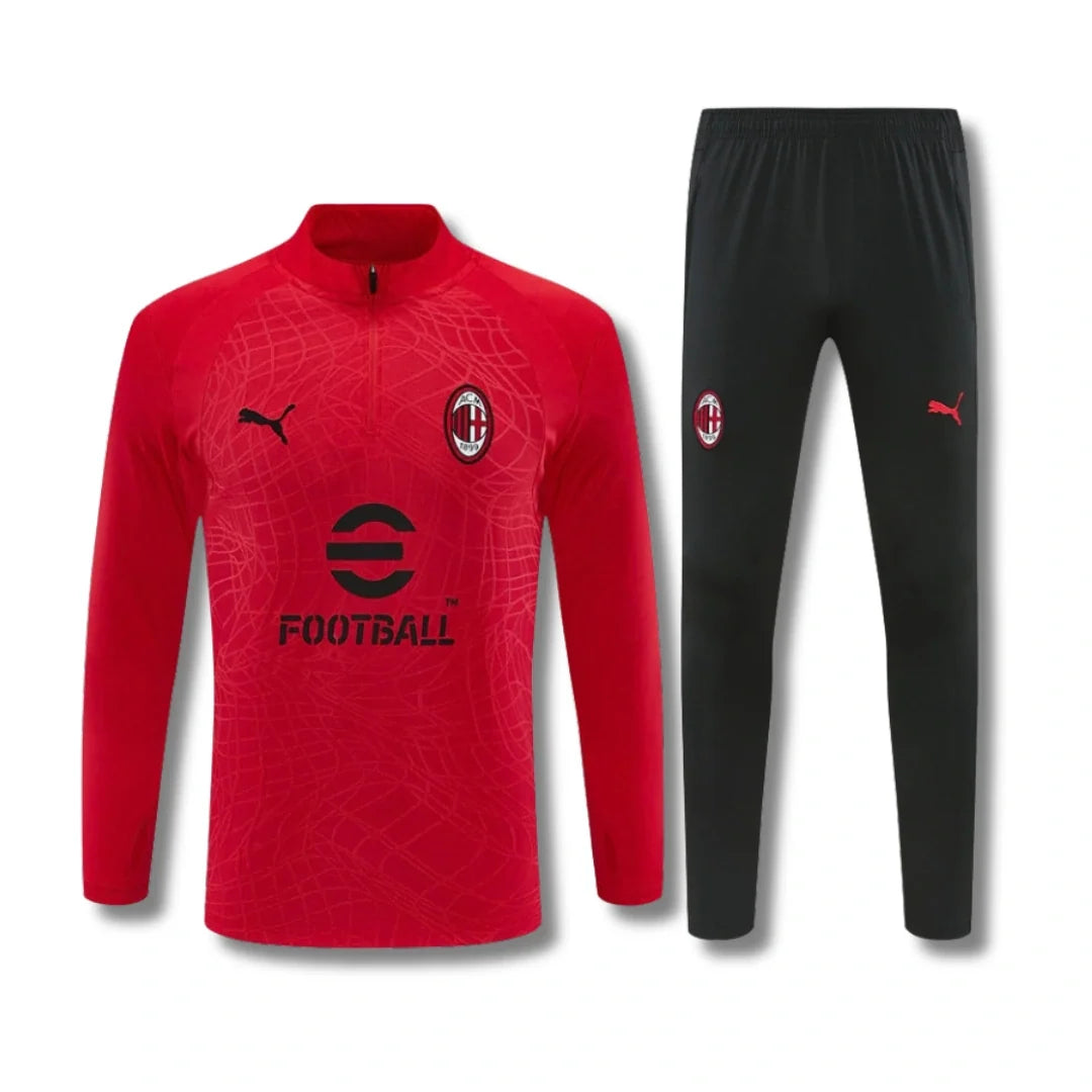 AC Milan Red Tracksuit 26/27 - front view